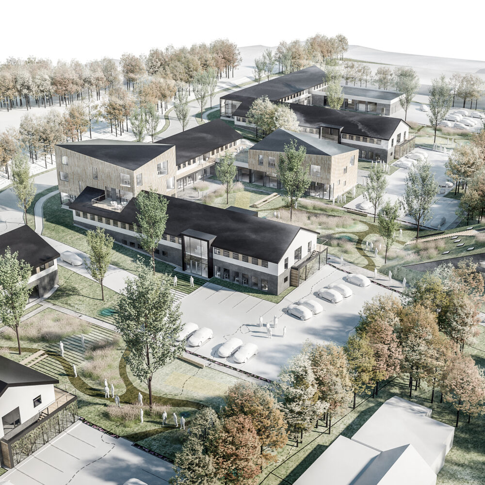 Kirstinelund - masterplan - visualisering af det nordlige område