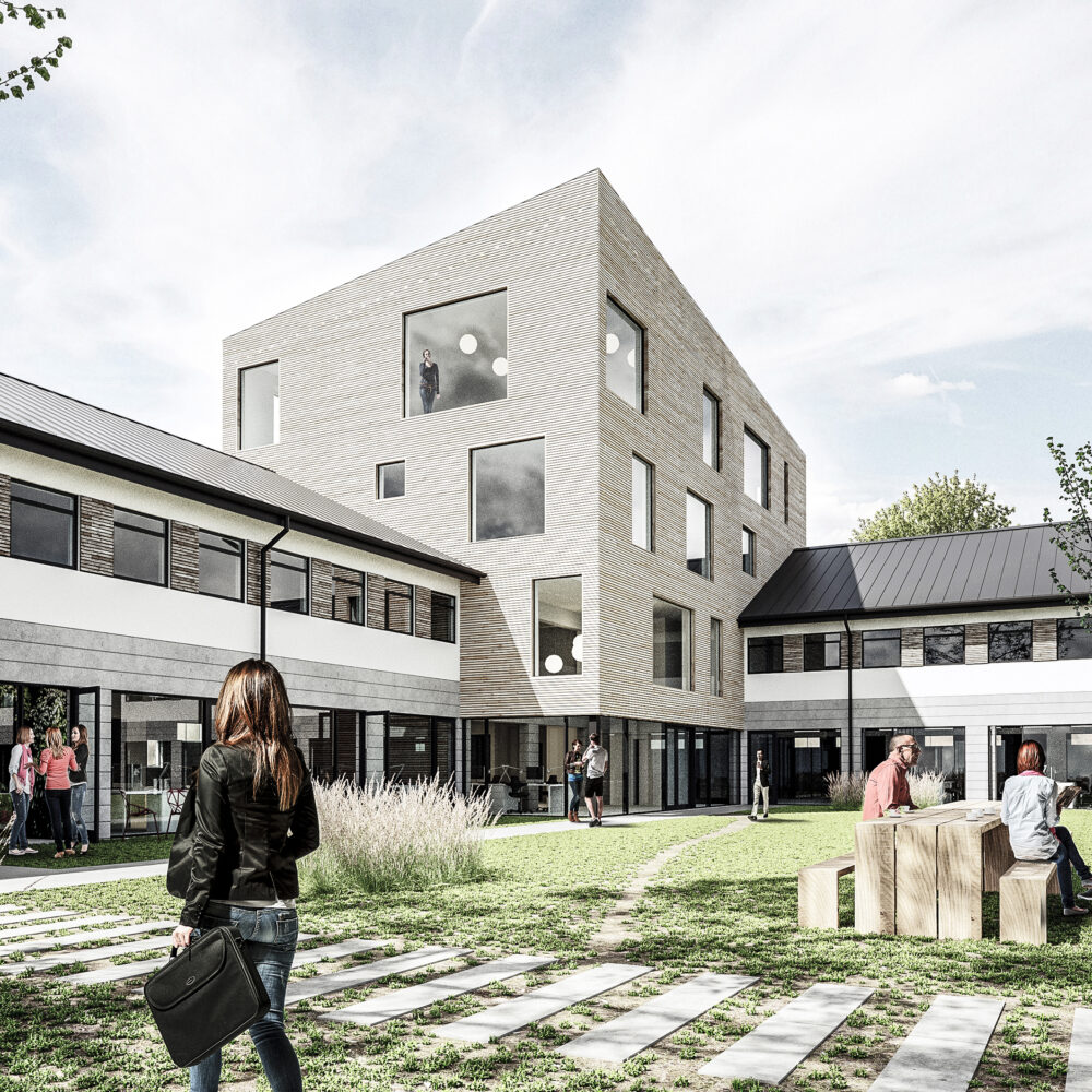 Kirstinelund - masterplan - visualisering af tårnhuset