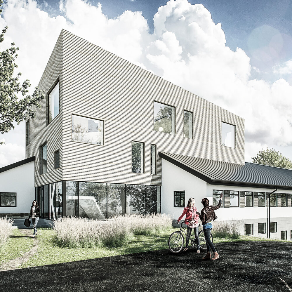 Kirstinelund - masterplan - visualisering af tårnhuset