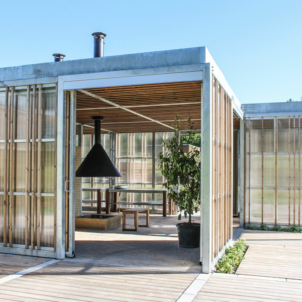Sansehaven på Langagerskolen - eksteriør