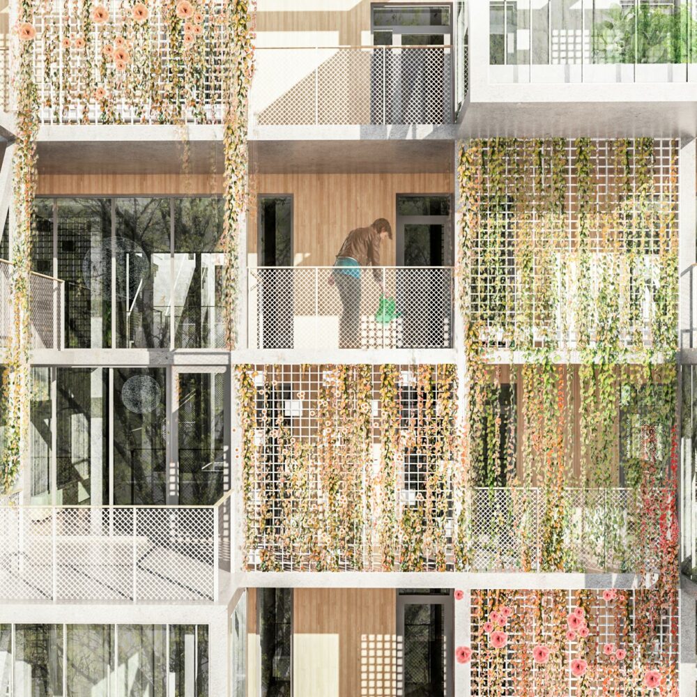 Fremtidens bæredygtige almene bolig - facadestruktur