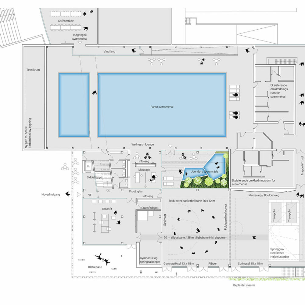 Genvejen - etageplan - stuen