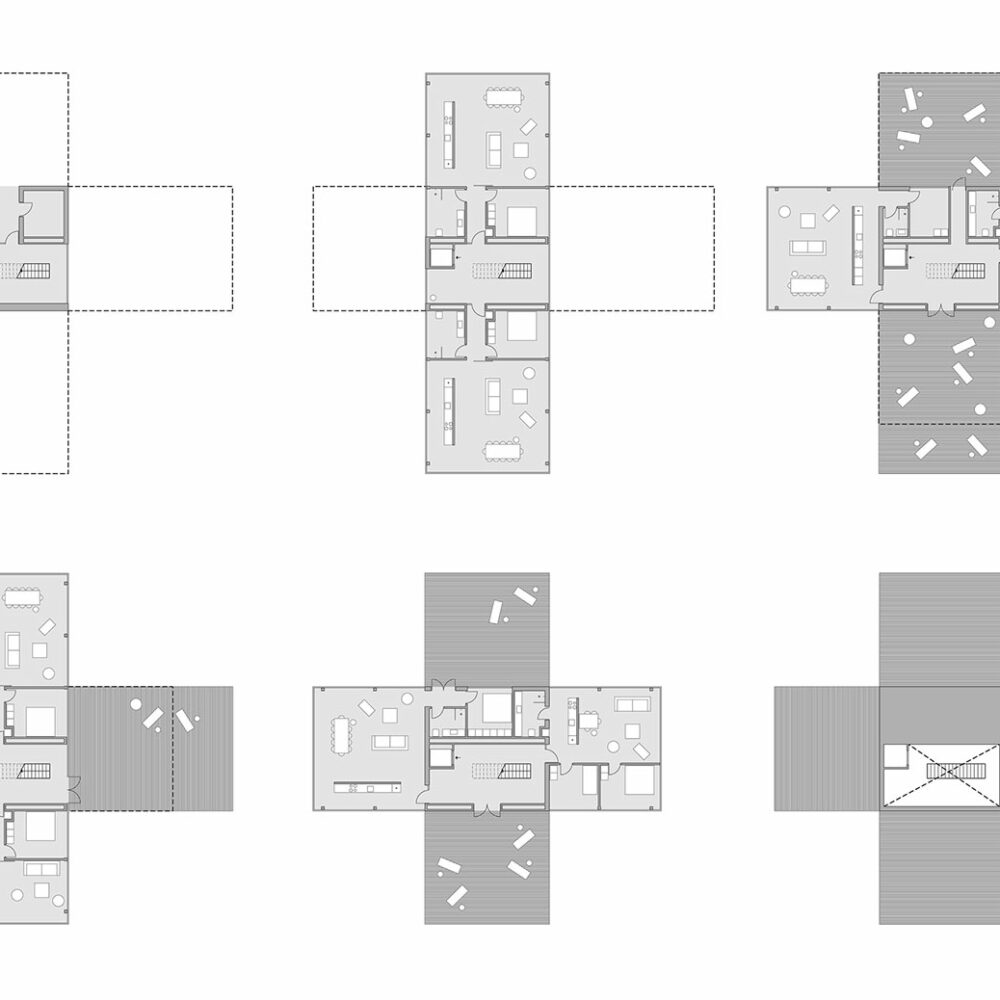 Stakhuse - etageplaner