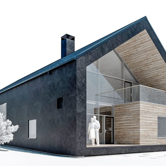 Villa Tube - huset set fra haven