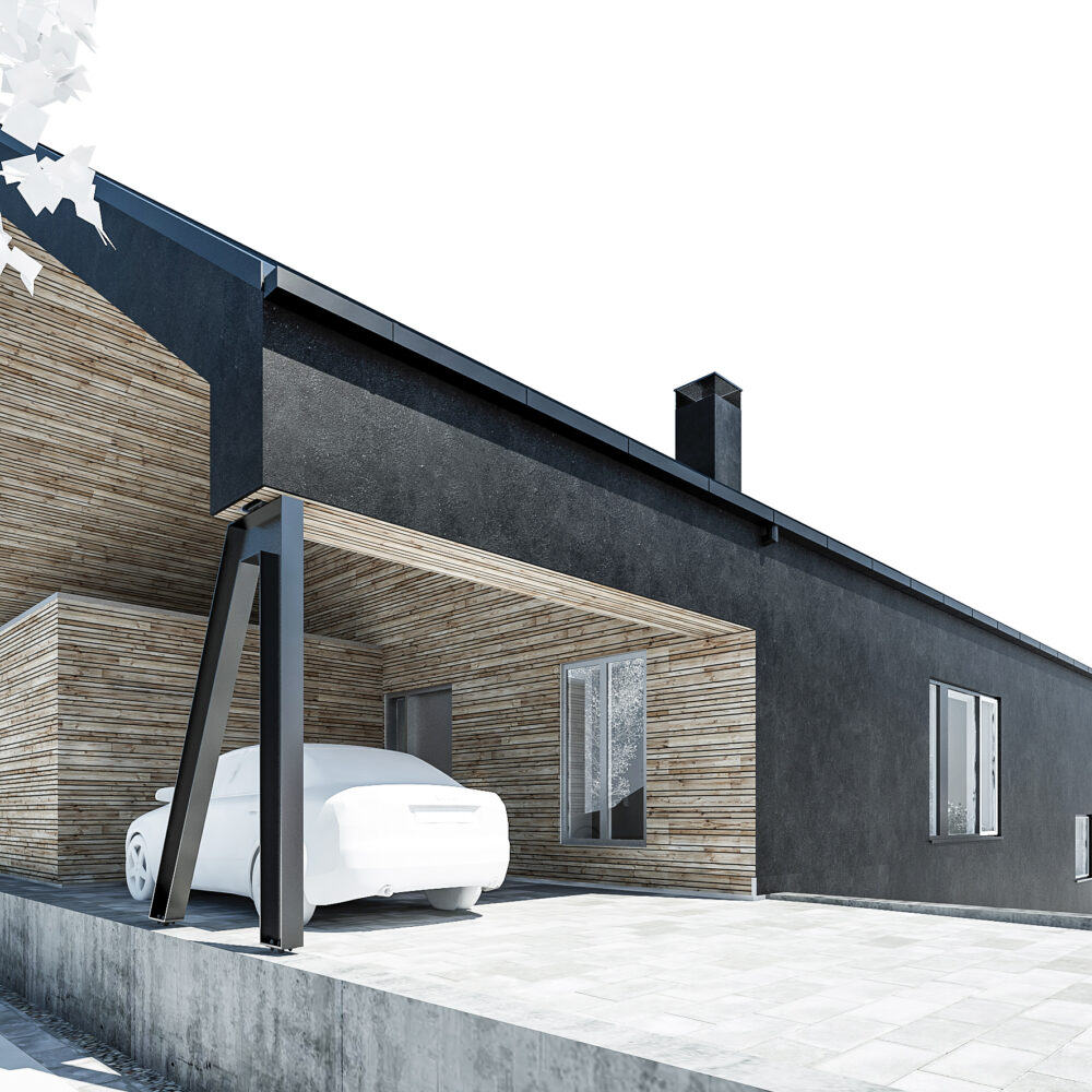 Villa Tube - huset set fra vejen