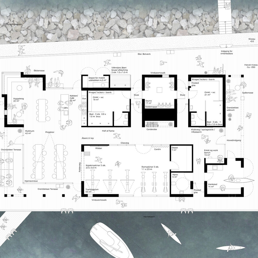 Gilleleje Ro- og kajakklub - etageplan