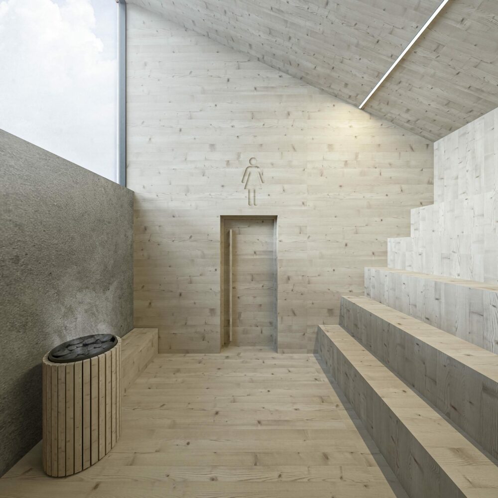 Gilleleje Ro- og kajakklub - visualisering - sauna