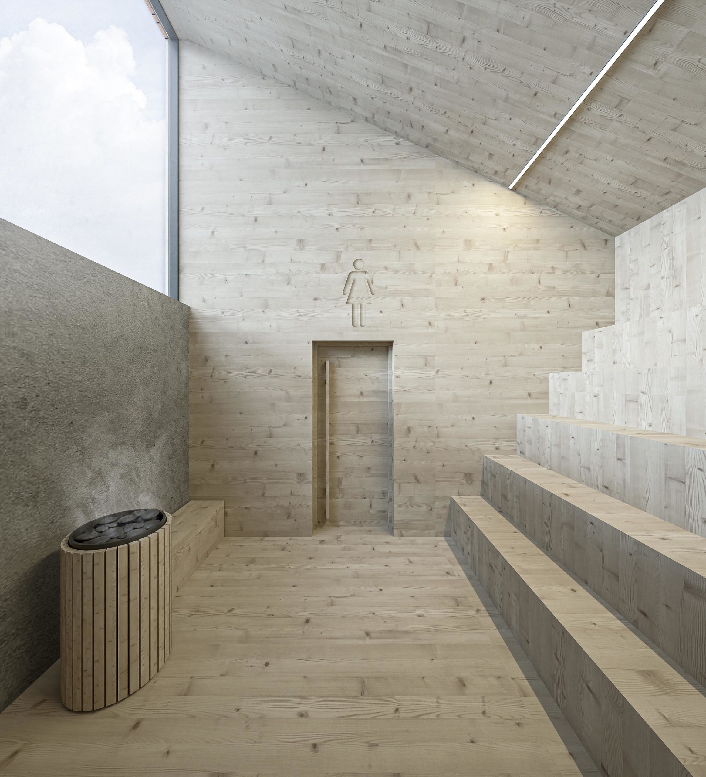 Gilleleje Ro- og kajakklub - visualisering - sauna