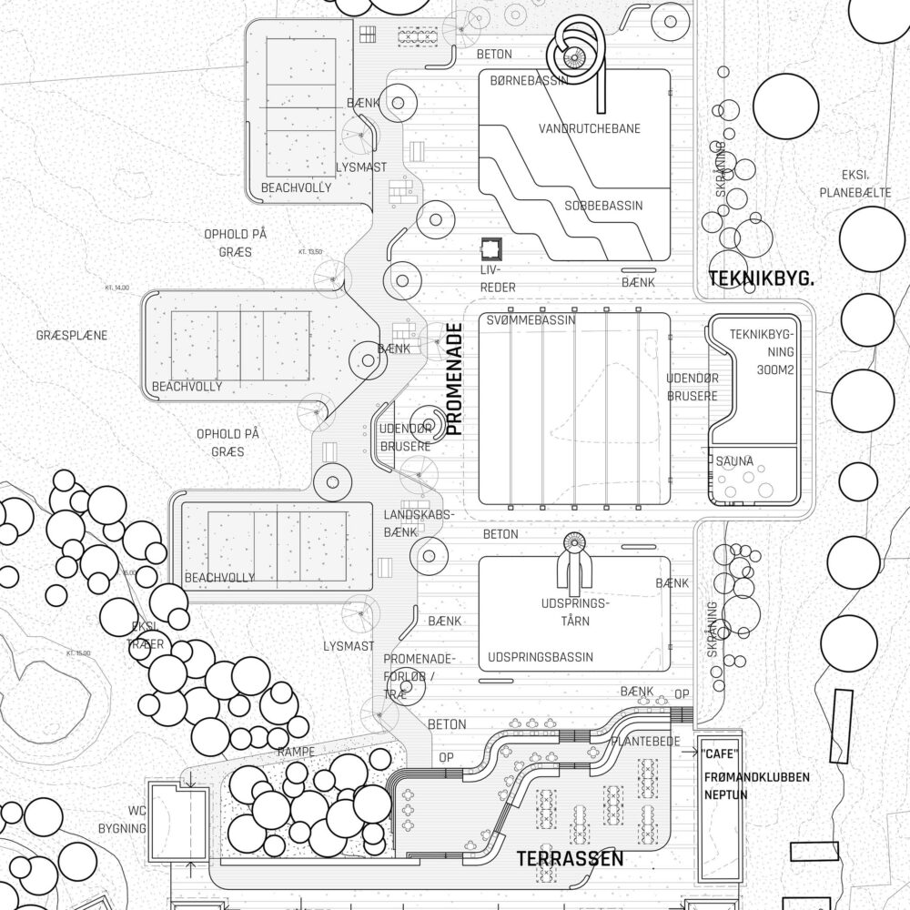 Odense Friluftsbad - Illustrationsplan