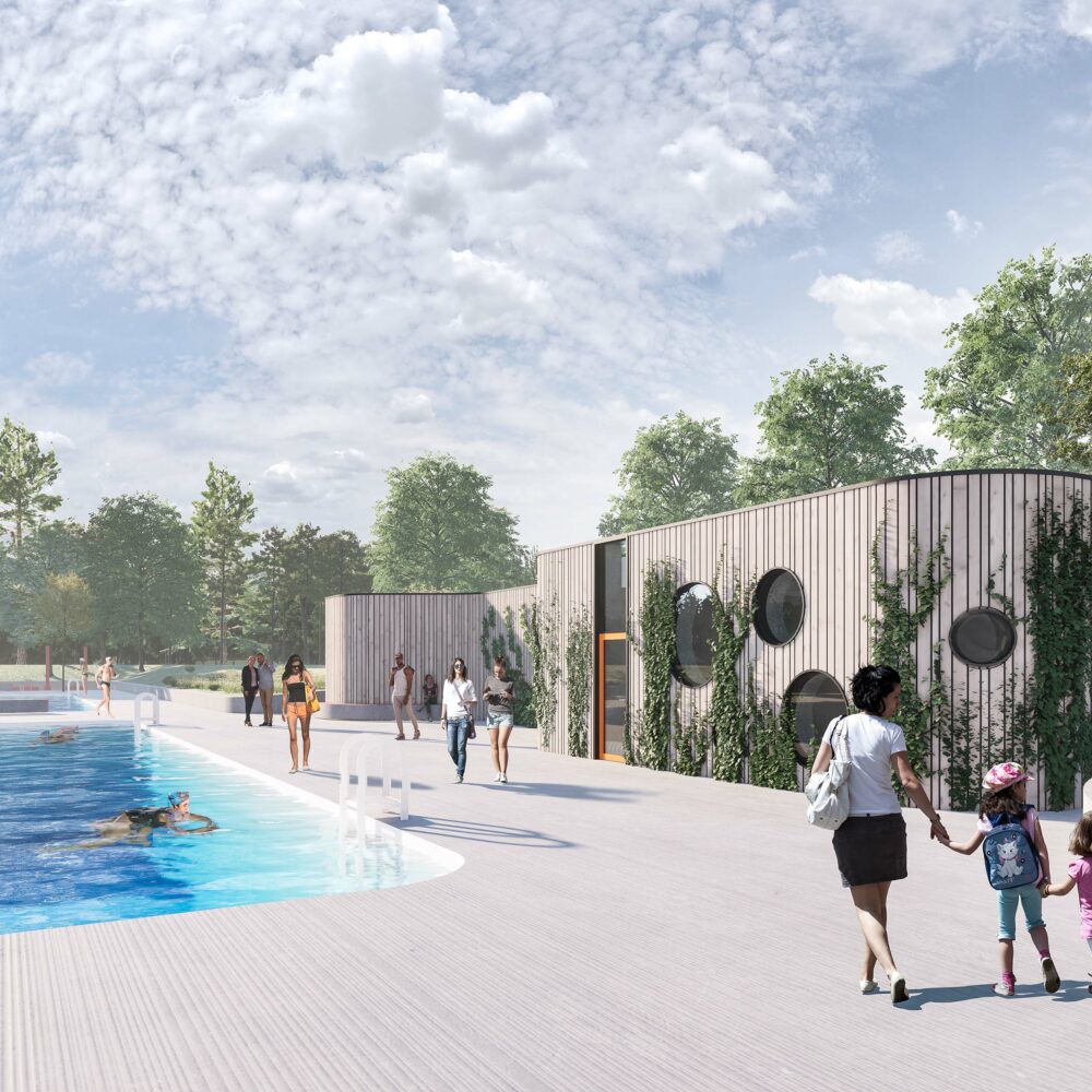 Odense Friluftsbad - View mod sauna