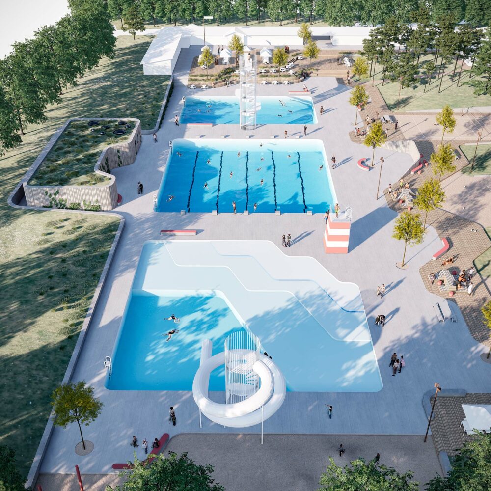 Odense Friluftsbad - Overbliksbillede