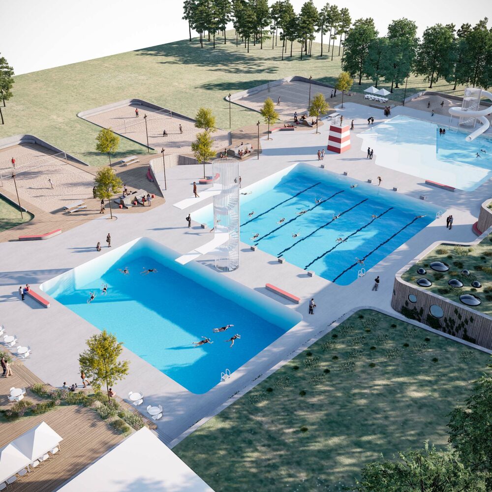 Odense Friluftsbad - Overbliksbillede