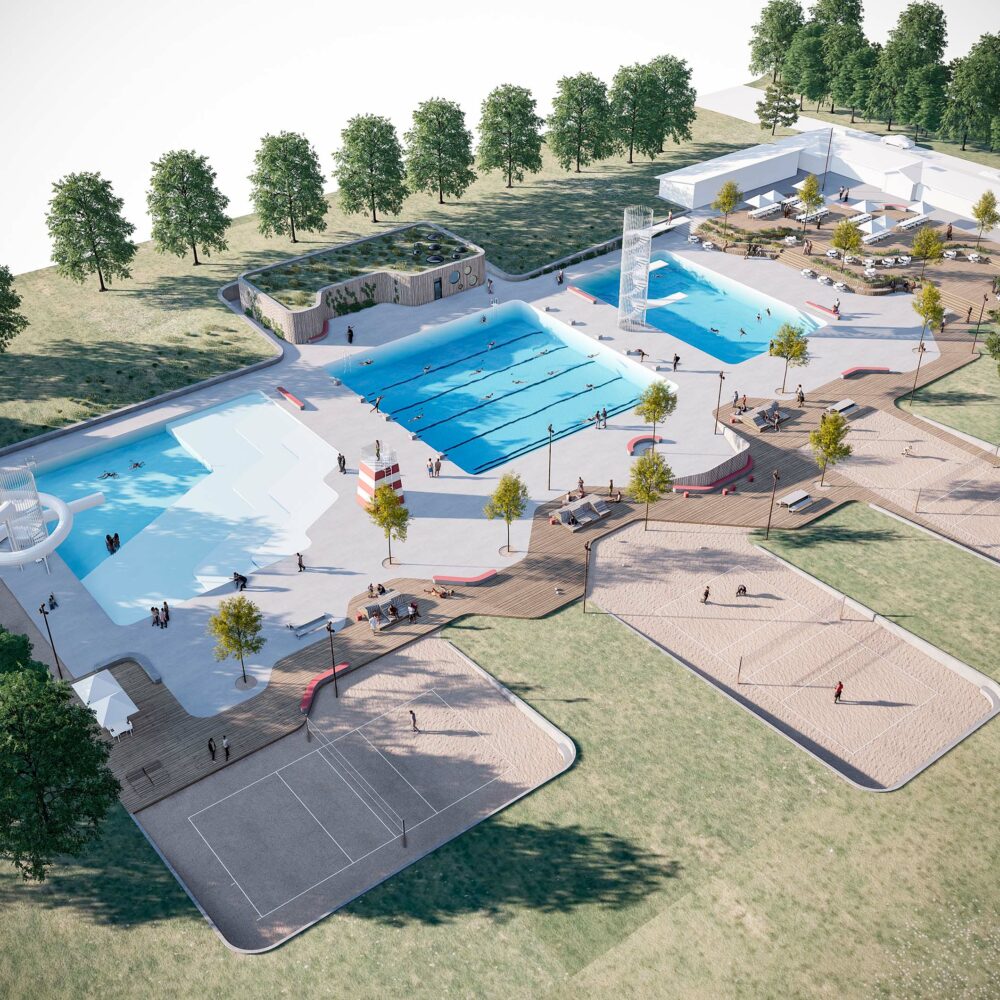 Odense Friluftsbad - Overbliksbillede